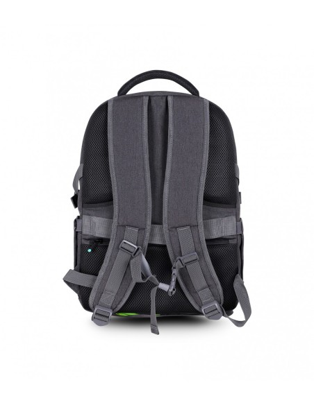 Urban Factory HTE15UF mochila Mochila de viaje Negro, Gris Poliéster, Tereftalato de polietileno (PET)