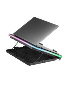 Mars Gaming MNBC6, Base Refrigeradora + Stand XL 19'' ARGB, 3 Ventiladores, Soporte para Móvil 2