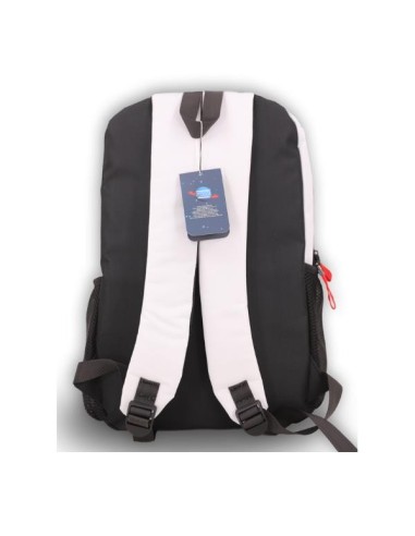 NASA BAG05-W mochila City backpack Negro, Blanco Oxford