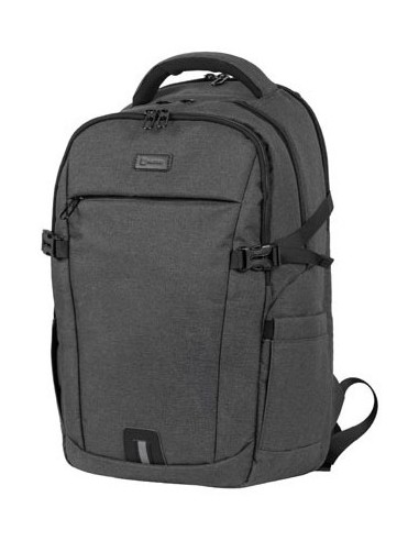 NATEC NTO-2226 mochila City backpack Negro, Gris Poliéster