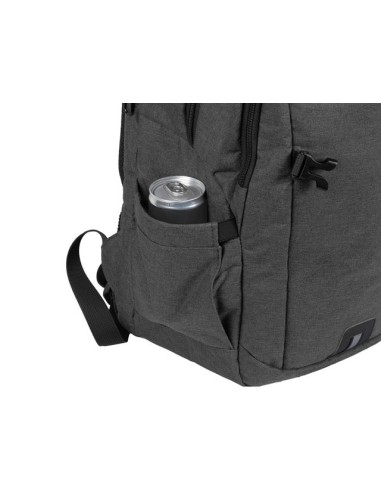 NATEC NTO-2226 mochila City backpack Negro, Gris Poliéster