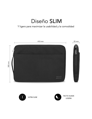 SUBBLIM Funda Ordenador Urban Laptop Sleeve 15,6" Black