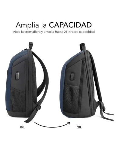 SUBBLIM Nomad Xpand Air Padding mochila City backpack Azul Poliéster reciclado