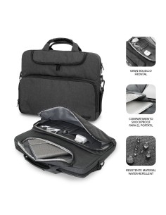 SUBBLIM Maletín Ordenador Air Padding Laptop bag 15,6" Gris Oscuro 2