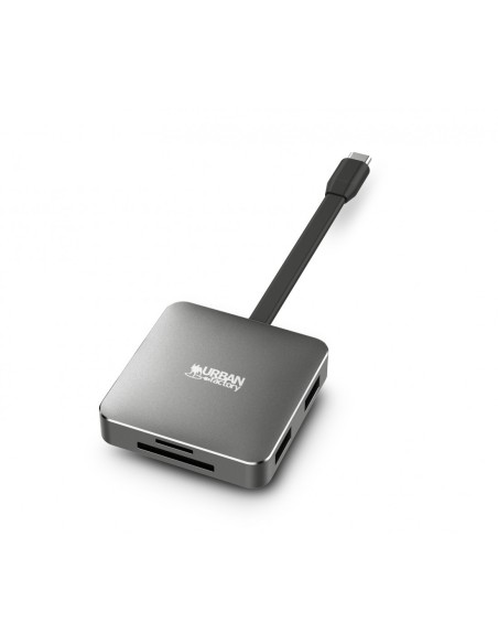 Urban Factory HUBEE LIGHT USB 3.2 Gen 1 (3.1 Gen 1) Type-C Gris