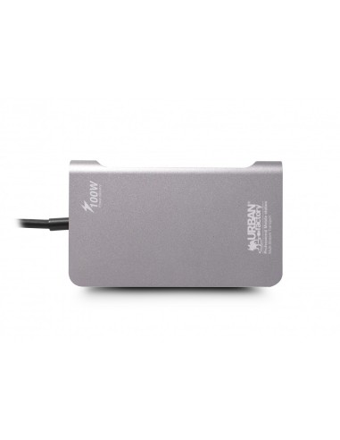 Urban Factory TCM16UF base para portátil y replicador de puertos Alámbrico USB 3.2 Gen 1 (3.1 Gen 1) Type-C Gris
