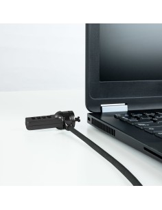 TooQ Cable de Seguridad con Combinación para Portátiles 1.5 metros, Color Gris Oscuro 2