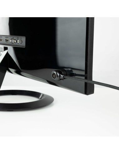 TooQ Cable de Seguridad con Llave para Portátiles 1.5 metros, Gris Oscuro