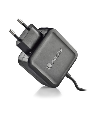 NGS ﻿﻿W-45W TYPEC Portátil, Smartphone, Tableta Negro Corriente alterna Interior