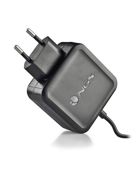 NGS ﻿﻿W-45W TYPEC Portátil, Smartphone, Tableta Negro Corriente alterna Interior