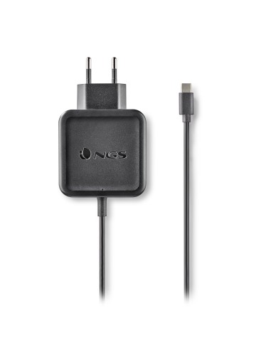 NGS ﻿﻿W-45W TYPEC Portátil, Smartphone, Tableta Negro Corriente alterna Interior