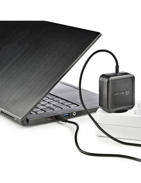 NGS ﻿﻿W-45W TYPEC Portátil, Smartphone, Tableta Negro Corriente alterna Interior