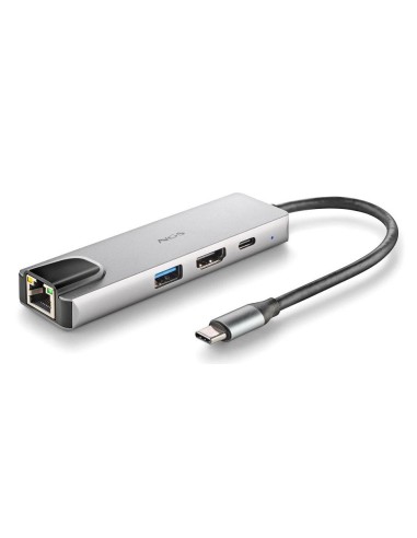 NGS NGS-HUB-0140 hub de interfaz USB 2.0 Type-C 5000 Mbit s Aluminio, Negro