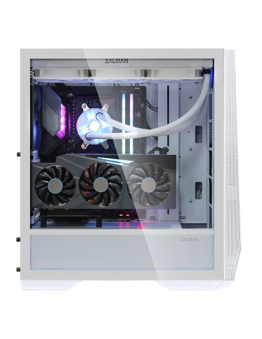 Zalman Z9 Iceberg ATX Mid Tower PC Case, White fan Midi Tower Blanco