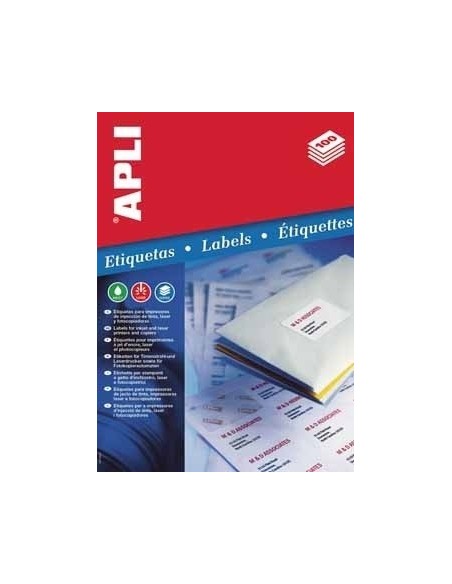 APLI Labels 105 x 148mm etiqueta autoadhesiva Blanco 400 pieza(s)