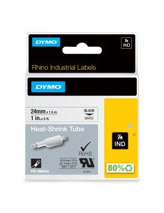 DYMO Etiquetas para tubos termorretráctiles IND- 24mm x 1,5m 2