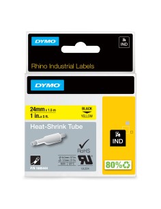 DYMO Etiquetas para tubos termorretráctiles IND - 24mm x 1,5m 2