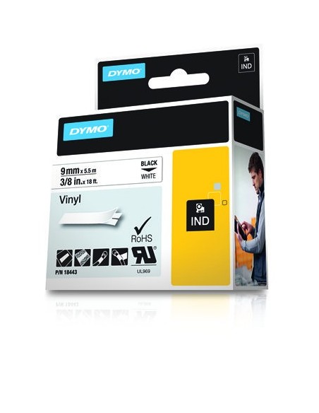 DYMO Etiquetas de Vinilo IND