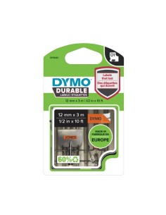 DYMO D1 - Etiquetas Durable - negro sobre naranja - 12mm x 3m 2