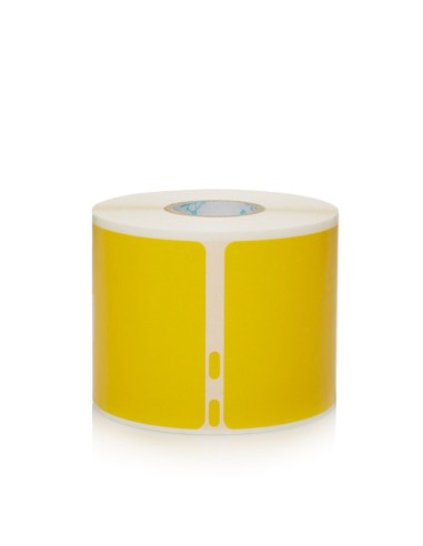 DYMO 2133400 etiqueta autoadhesiva Rectángulo redondeado Desmontable Amarillo 220 pieza(s)