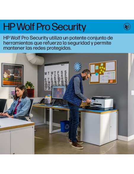 HP OfficeJet Pro 9130b Inalámbrico All-in-One Color Impresora, Impresión a doble cara Copiadora y escáner