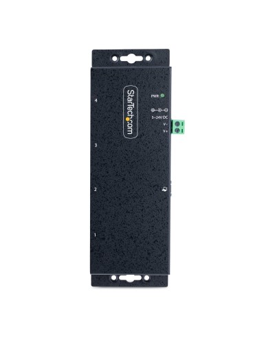 StarTech.com Hub Industrial USB 3.0 de 5Gbps de 4 Puertos - Concentrador USB con Protección de Picos y Descargas ESD - Ladrón