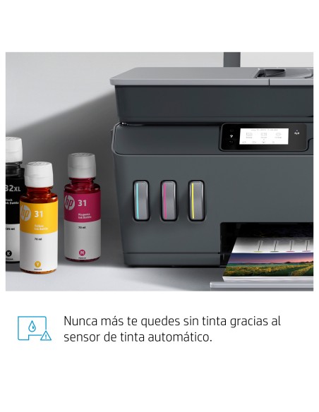 HP Smart Tank Plus 570 Inalámbrico All-in-One Color Impresora, Fotocopiadora, escáner