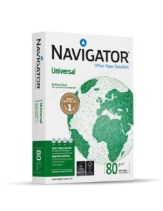 Navigator UNIVERSAL papel para impresora de inyección de tinta A4 (210x297 mm) Seda 500 hojas Blanco
