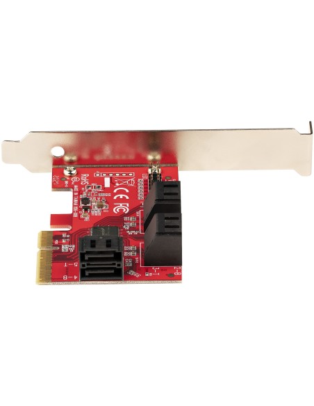 StarTech.com Tarjeta PCIe SATA - Tarjeta Controladora PCI Express de 6 Puertos SATA - 6Gbps - con Bracket de Perfil Bajo - con