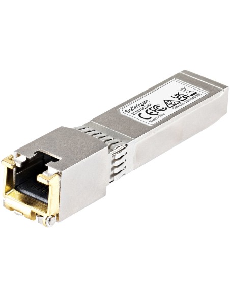 StarTech.com Módulo Transceptor SFP+ Compatible con HPE 813874-B21 - 10GBASE-T - SFP a RJ45 Cat6   Cat5e - SFP+ Ethernet