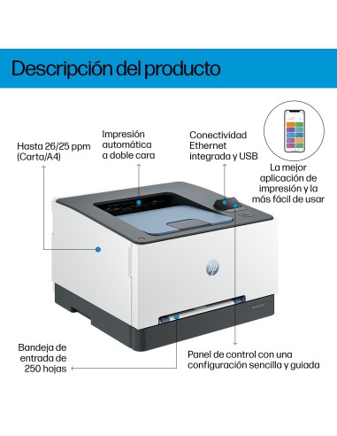 HP LaserJet Pro 3202dn Color Impresora, Solo Ethernet A doble cara