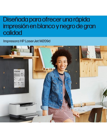 HP LaserJet M209d Blanco y negro Impresora, A doble cara