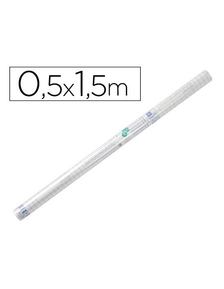 Liderpapel AD04 vinilo adhesivo Desmontable Transparente