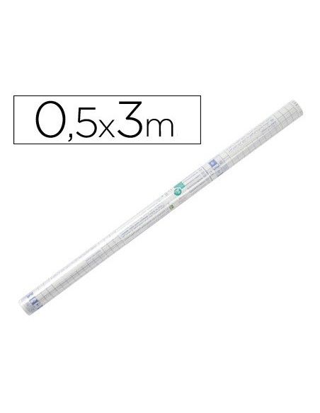 Liderpapel AD06 vinilo adhesivo Desmontable Transparente