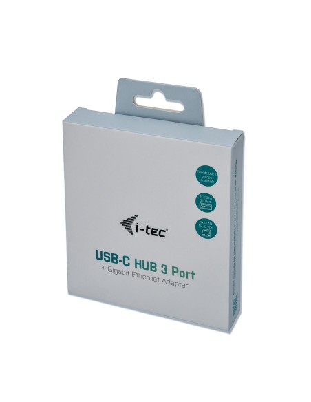 i-tec Metal USB-C HUB 3 Port + Gigabit Ethernet Adapter