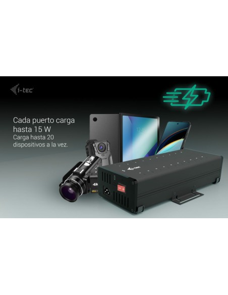 i-tec USB-C USB-A Metal Charging + data HUB, 15W per port, 20x USB-C