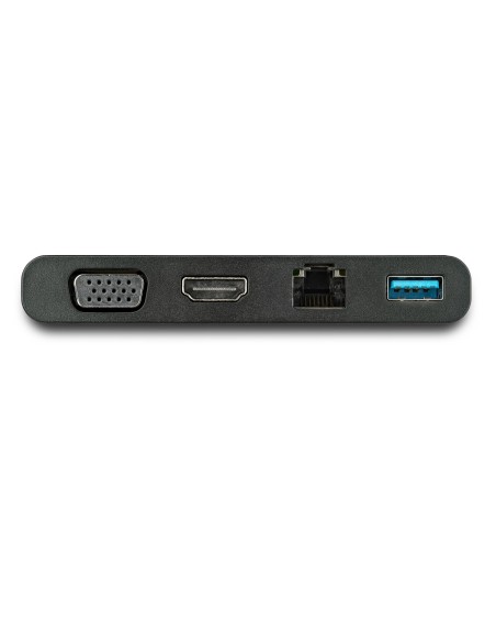 StarTech.com Adaptador Multipuertos USB-C 4K con HDMI, VGA, Ethernet Gigabit y USB 3.0 - Mini Docking Station USB Tipo C de