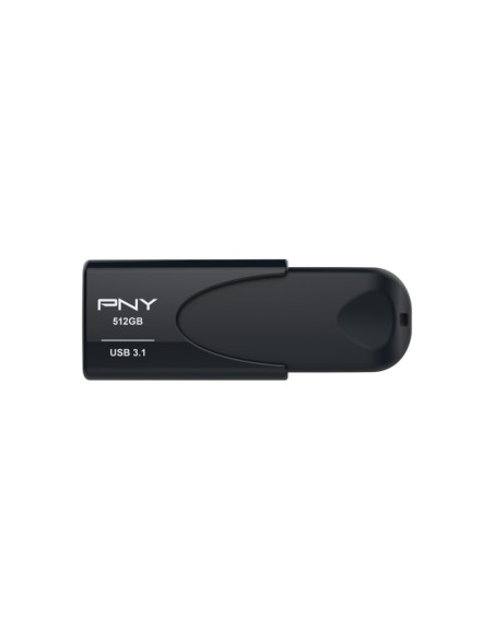 PNY Attache 4 unidad flash USB 512 GB USB tipo A 3.2 Gen 1 (3.1 Gen 1) Negro
