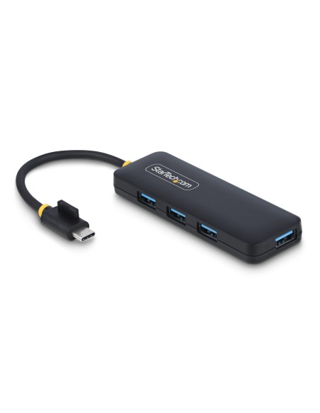 StarTech.com Hub USB-C de 4 Puertos - Ladrón USB Tipo C a 4 Puertos USB-A - Alimentado por el Bus - USB 3.0 de 5Gbps - Hub