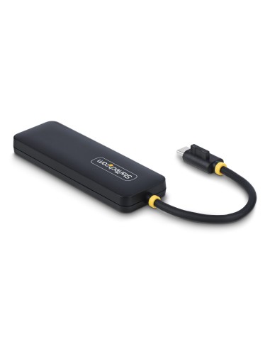 StarTech.com Hub USB-C de 4 Puertos - Ladrón USB Tipo C a 4 Puertos USB-A - Alimentado por el Bus - USB 3.0 de 5Gbps - Hub