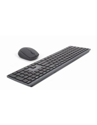 Gembird KBS-ECLIPSE-M500-ES teclado Ratón incluido Universal USB + Bluetooth QWERTY Inglés Negro