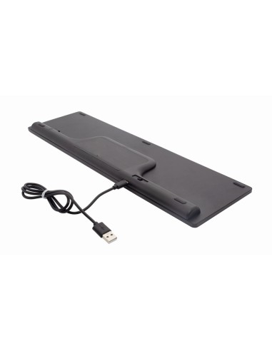 Gembird KBS-ECLIPSE-M500-ES teclado Ratón incluido Universal USB + Bluetooth QWERTY Inglés Negro