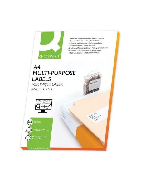 Q-CONNECT KF10642 etiqueta de impresora Blanco
