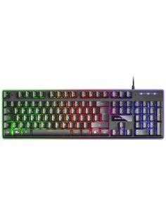 Mars Gaming MCPXBPT, Combo Teclado H-Mech FRGB, Ratón Ultraligero 10000DPI y Alfombrilla XXL, Negro, Idioma Portugués 2