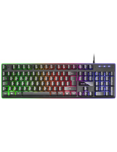 Mars Gaming MCPXBPT, Combo Teclado H-Mech FRGB, Ratón Ultraligero 10000DPI y Alfombrilla XXL, Negro, Idioma Portugués
