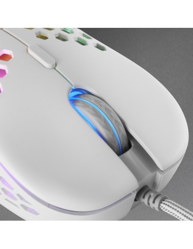 Mars Gaming MM55W, Ratón Inalámbrico Gaming RGB Chroma, Ultra-ligero 55 g, 12800 DPI, Switches Mecánicos Programables HUANO,