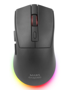 Mars Gaming MM-T3 ratón Juego mano derecha RF Wireless + Bluetooth + USB Type-C Óptico 14400 DPI