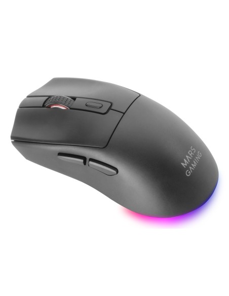 Mars Gaming MM-T3 ratón Juego mano derecha RF Wireless + Bluetooth + USB Type-C Óptico 14400 DPI