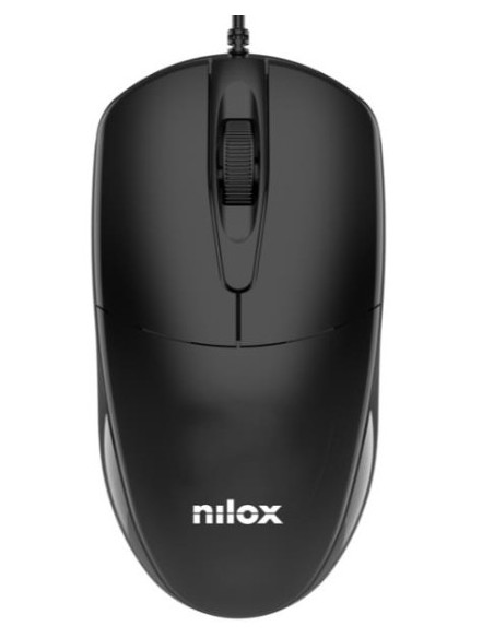 Nilox MOUSB1011 ratón Oficina USB tipo A Óptico 1200 DPI