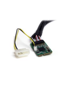 StarTech.com Adaptador Tarjeta Mini PCI Express PCIe FireWire 2 Puertos 1394b FW800 1 Puerto 1394a FW400 2